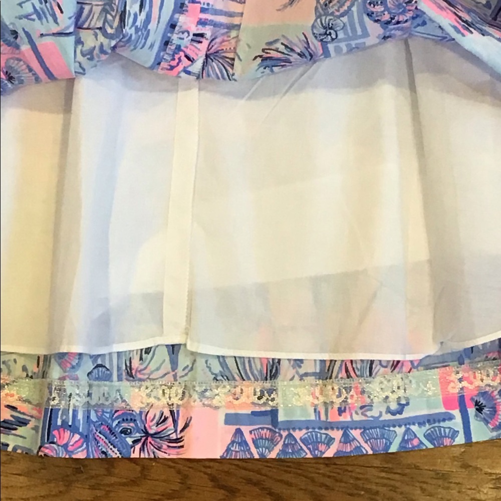 Lilly Pulitzer Cyndi Dress Whisper Blue Sz 4 NWT - Picture 9 of 12
